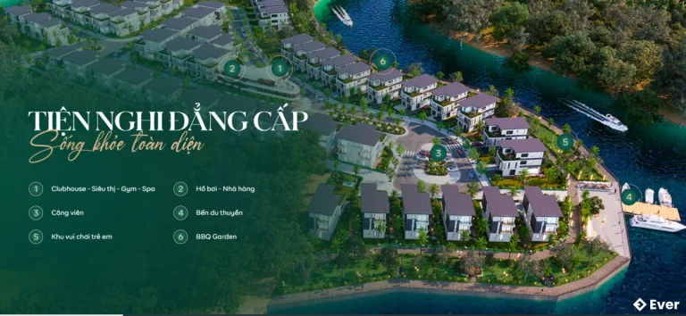 Các tiện nghi nội khu tại dự án Rivera Villas Phú Quốc