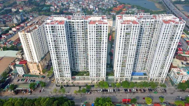 Dự án Phương Đông Green Park từ trên xuống