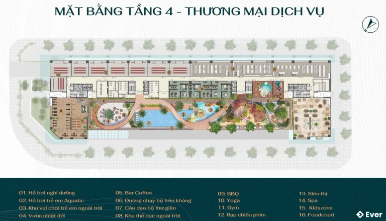 Hệ thống tiện ích nội khu của dự án