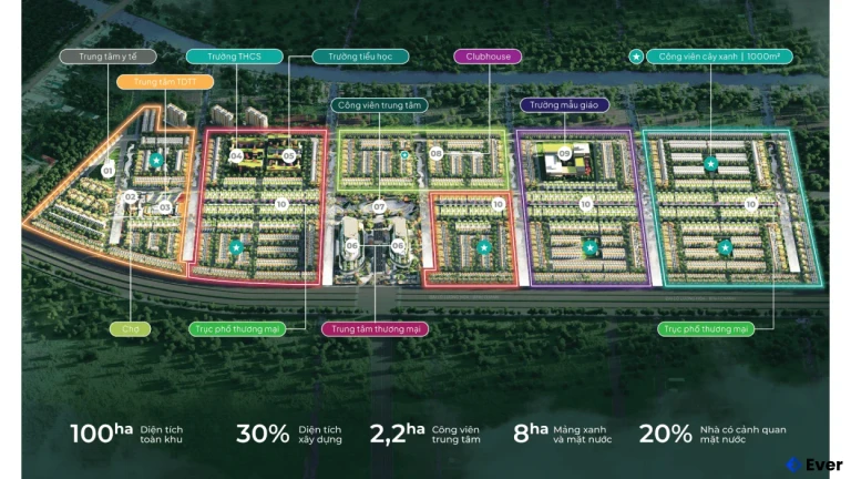 Hế thống tiện ích nội khu tại dự án