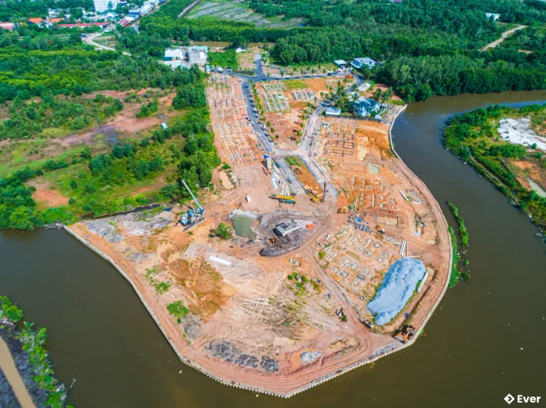 Hình ảnh dự án đang thi công vào tháng 9 năm 2023