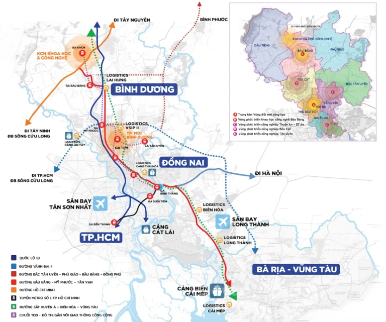 Liên kết vùng dự án thành Phố Mới Bình Dương