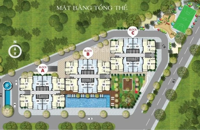 Mặt bằng tổng thể xây dựng dự án Osimi Tower