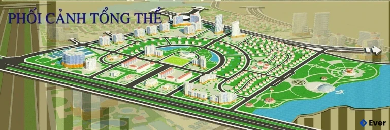 Phối cảnh tổng thể của KĐT Nam Hồng