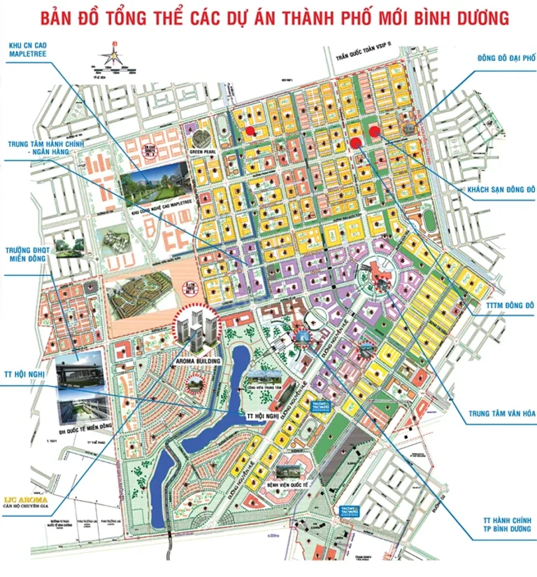 Quy hoạch tổng thể dự án thành Phố Mới Bình Dương
