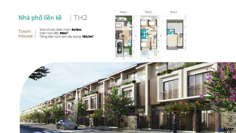 Thiết kế công năng sản phẩm nhà phố liền kề