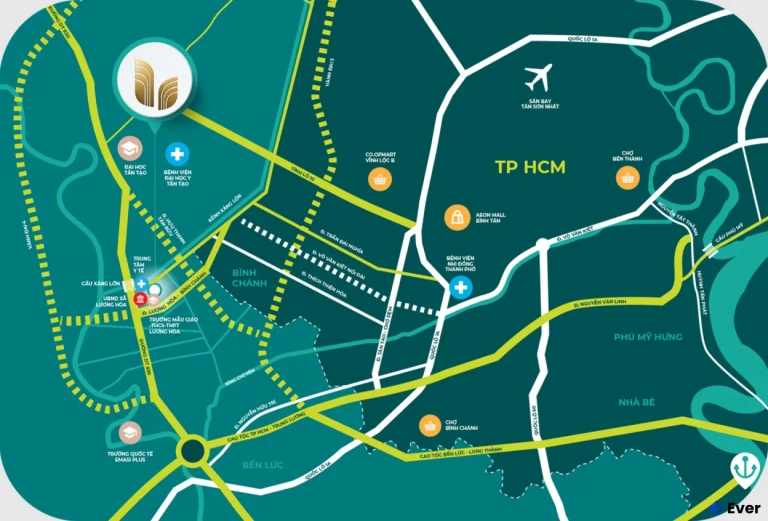 Vị trí của dự án LA Home Long An