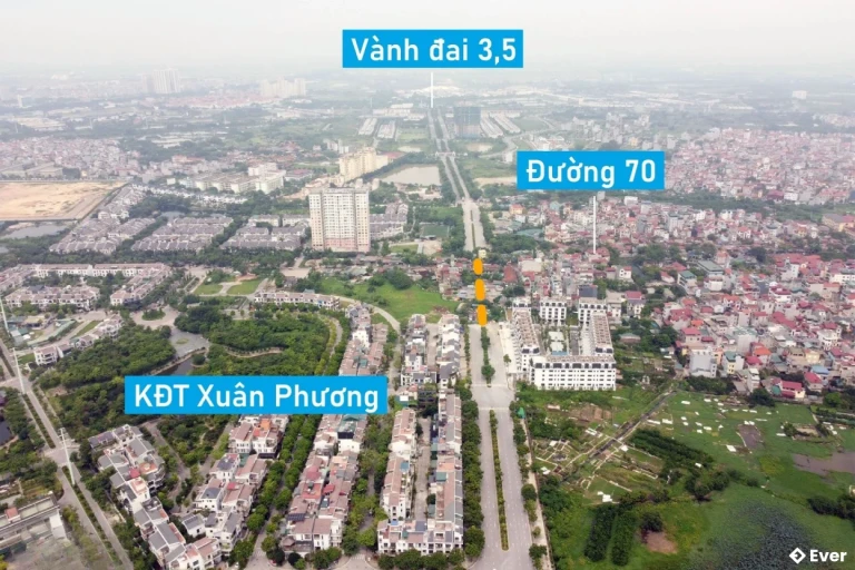 Vị trí của KĐT Xuân Phương