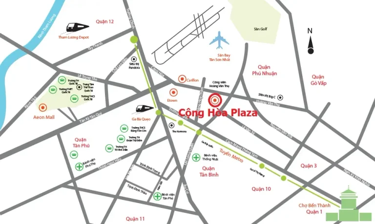 Vị trí dự án Cộng Plaza