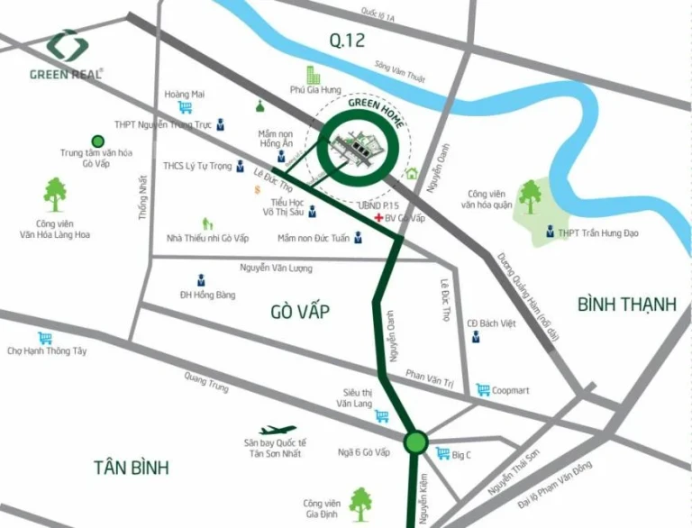 Vị trí dự án Green Home Residence