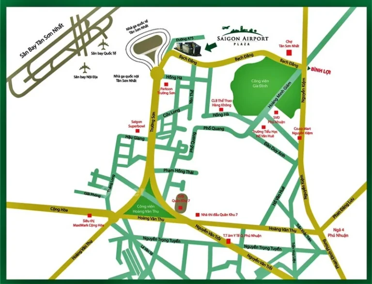 Vị trí dự án Saigon Airport Plaza
