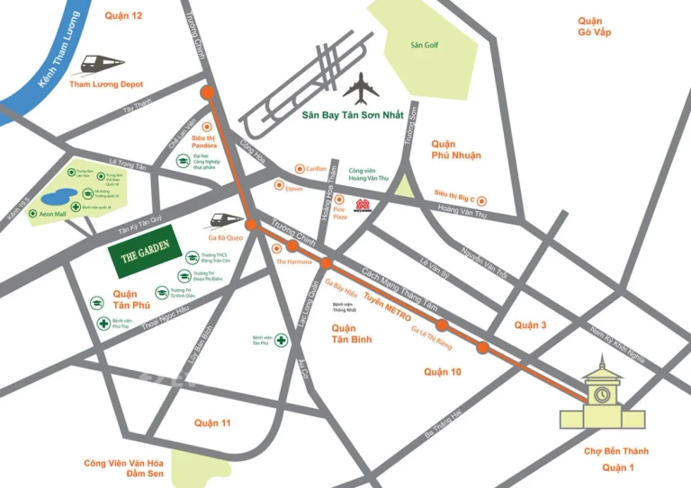 Vị trí dự án Thuận Kiều Plaza