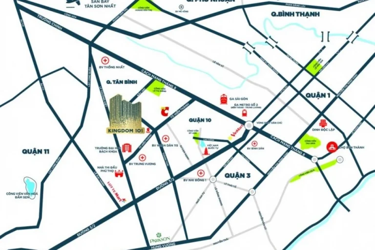 Vị trí kết nối dự án