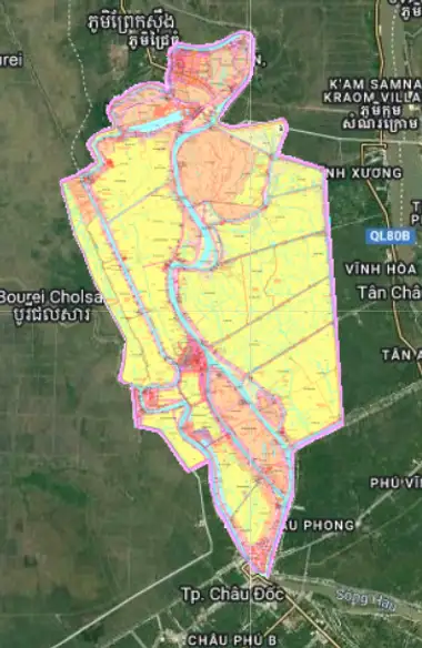 Bản đồ quy hoạch Huyện An Phú, An Giang