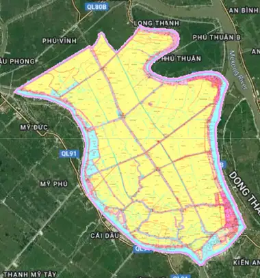 Bản đồ quy hoạch Huyện Phú Tân, An Giang
