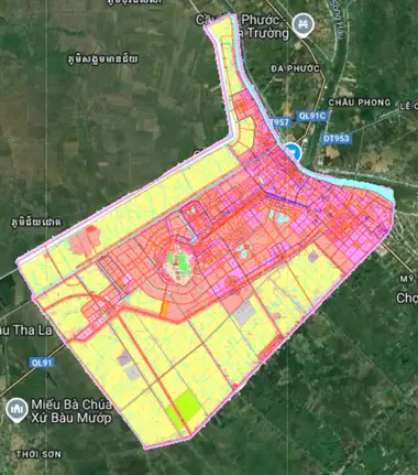 Bản đồ quy hoạch Thành phố Châu Đốc, An Giang