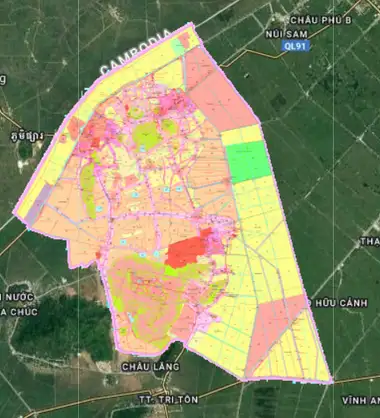 Bản đồ quy hoạch Thị xã Tịnh Biên, An Giang