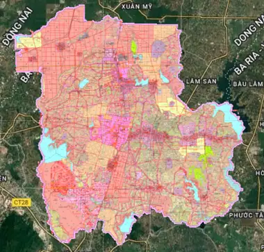 Bản đồ quy hoạch Huyện Châu Đức, Bà Rịa - Vũng Tàu