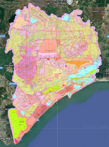 Bản đồ quy hoạch Huyện Đất Đỏ, Bà Rịa - Vũng Tàu