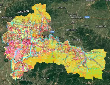 Bản đồ quy hoạch Huyện Lục Nam, Bắc Giang