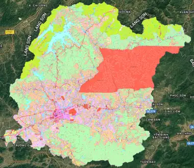 Bản đồ quy hoạch Huyện Lục Ngạn, Bắc Giang