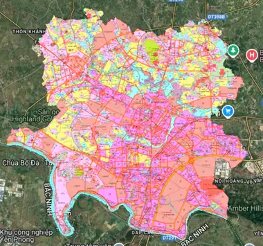 Bản đồ quy hoạch Huyện Việt Yên, Bắc Giang