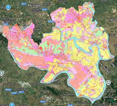 Bản đồ quy hoạch Huyện Yên Dũng, Bắc Giang