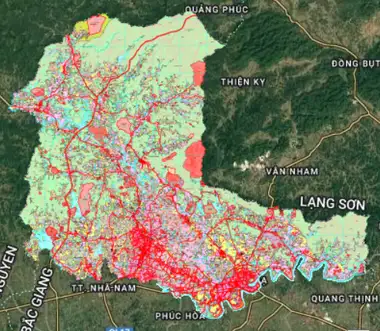 Bản đồ quy hoạch Huyện Yên Thế, Bắc Giang