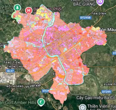 Bản đồ quy hoạch Thành phố Bắc Giang, Bắc Giang