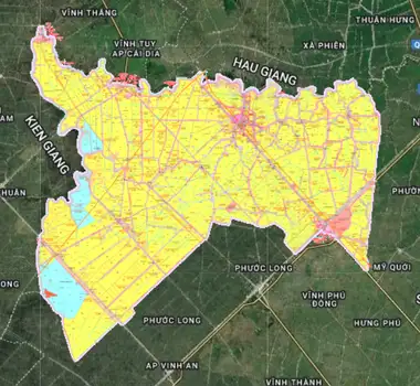 Bản đồ quy hoạch Huyện Hồng Dân, Bạc Liêu