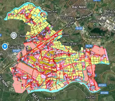 Bản đồ quy hoạch Huyện Tiên Du, Bắc Ninh