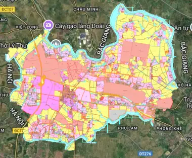 Bản đồ quy hoạch Huyện Yên Phong, Bắc Ninh