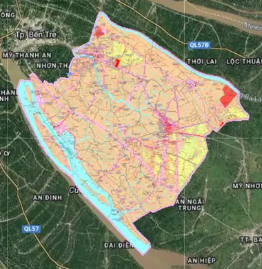 Bản đồ quy hoạch Huyện Giồng Trôm, Bến Tre