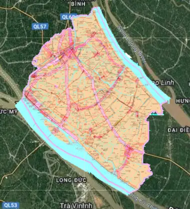 Bản đồ quy hoạch Huyện Mỏ Cày Nam, Bến Tre