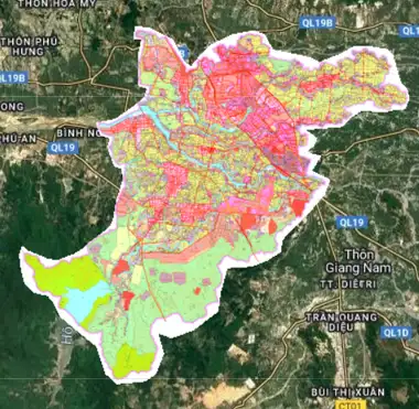 Bản đồ quy hoạch Thị xã An Nhơn, Bình Định