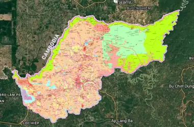 Bản đồ quy hoạch Huyện Bù Đốp, Bình Phước