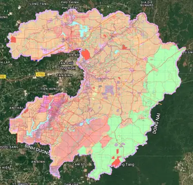 Bản đồ quy hoạch Huyện Đồng Phú, Bình Phước