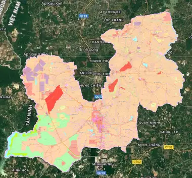 Bản đồ quy hoạch Huyện Hớn Quản, Bình Phước