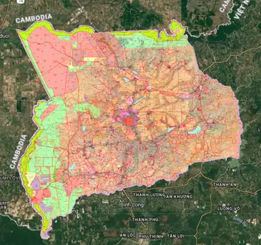 Bản đồ quy hoạch Huyện Lộc Ninh, Bình Phước