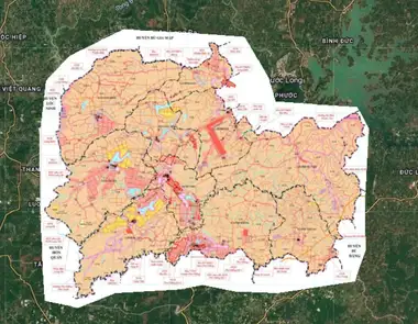 Bản đồ quy hoạch Huyện Phú Riềng, Bình Phước