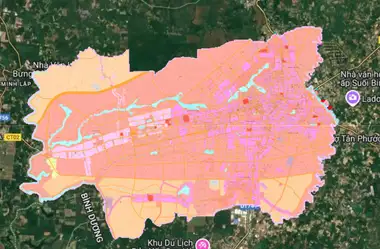Bản đồ quy hoạch Thành phố Đồng Xoài, Bình Phước