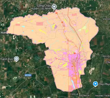 Bản đồ quy hoạch Thị xã Bình Long, Bình Phước
