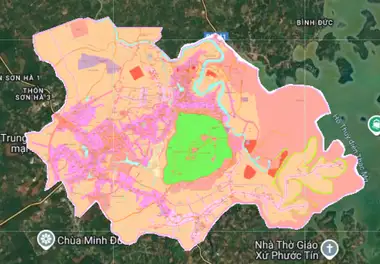 Bản đồ quy hoạch Thị xã Phước Long, Bình Phước