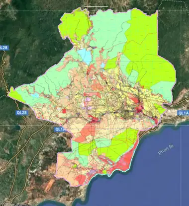 Bản đồ quy hoạch Huyện Bắc Bình, Bình Thuận