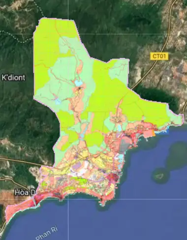Bản đồ quy hoạch Huyện Tuy Phong, Bình Thuận