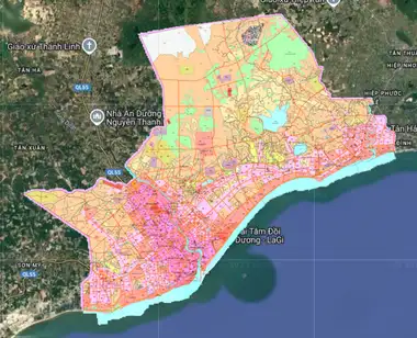 Bản đồ quy hoạch Thị xã La Gi, Bình Thuận