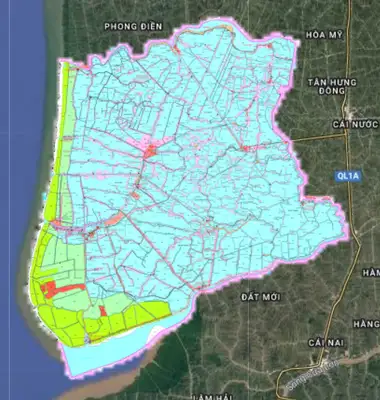 Bản đồ quy hoạch Huyện Phú Tân, Cà Mau