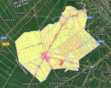 Bản đồ quy hoạch Huyện Cờ Đỏ, Cần Thơ