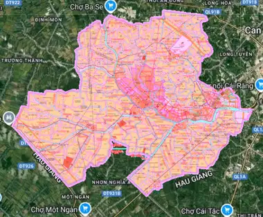 Bản đồ quy hoạch Huyện Phong Điền, Cần Thơ