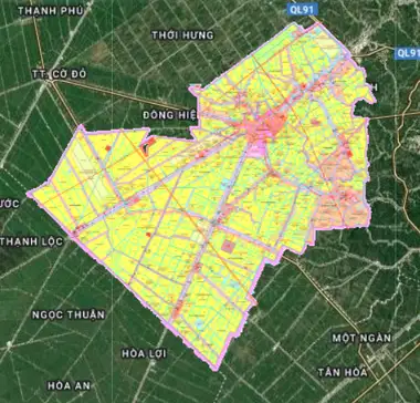 Bản đồ quy hoạch Huyện Thới Lai, Cần Thơ